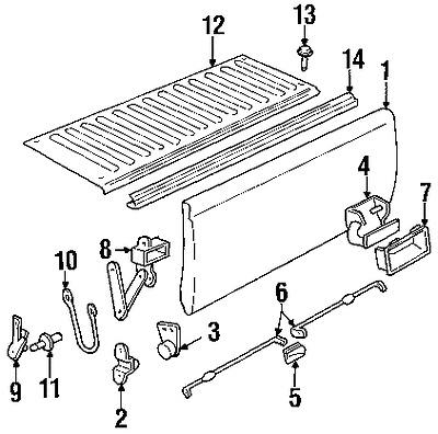 Gmc 15691087 genuine oem factory original hinge