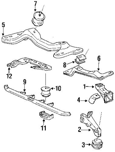 Bmw 22316799331 genuine oem factory original mount