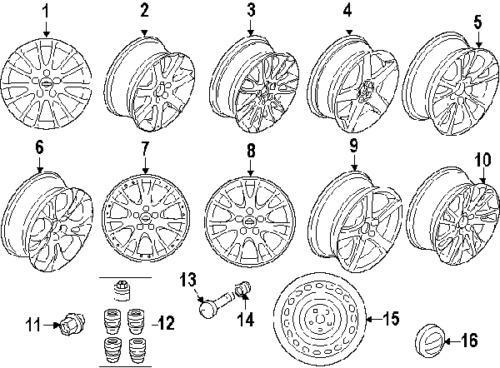 Volvo 30633786 genuine oem factory original wheel, alloy