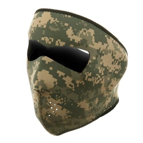 2 in 1 reversible hunting, military, ski neoprene face mask - digital acu camo