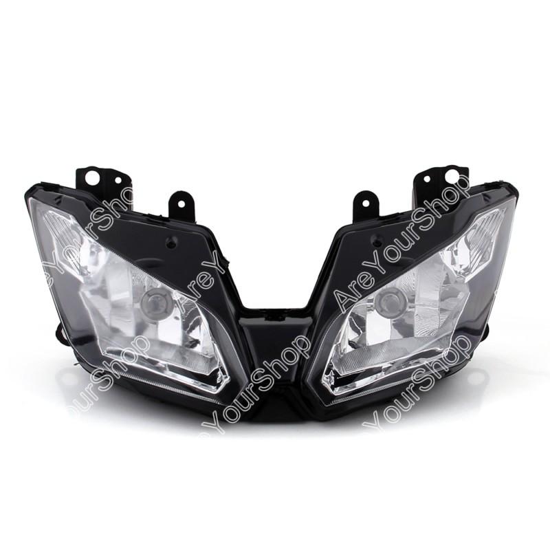 Front headlight headlamp assembly for kawasaki ninja 300 300r 2013-2014 clear