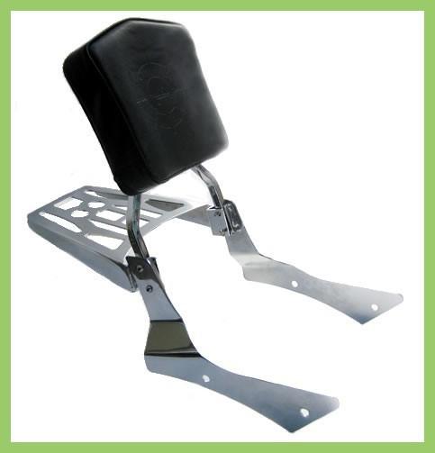 Honda '00-up shadow spirit sissy bar, backrest pad, and luggage rack