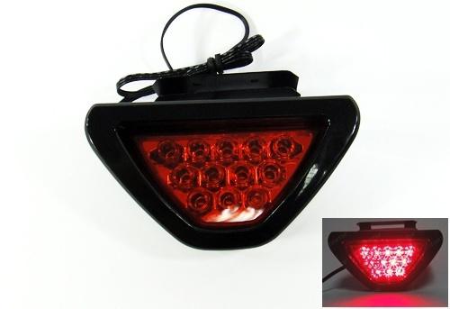 F1 style 12 led tail brake stop light third red flashing blinker safety fog lamp