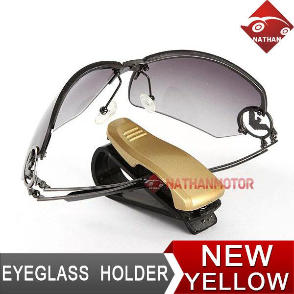 Car auto vehicle sun visor eye glasses sunglasses eyeglass card holder clip new