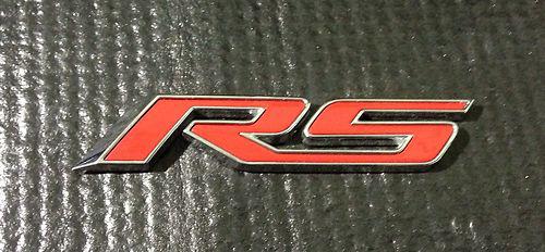 Genuine gm chevrolet cruze "rs" nameplate in red gm# 22877479