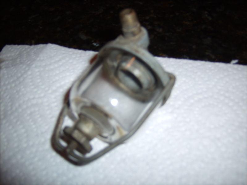 Vintage ~ durex ~ glass bowl fuel filter housing  ~ rat rod ~ hotrod