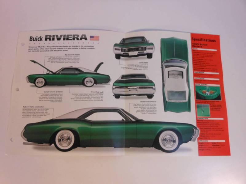 1969 buick riviera imp brochure exc cond hot rods street machines group 8 #49
