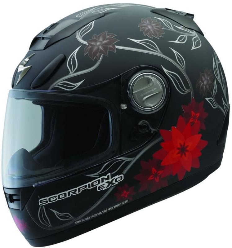 Scorpion exo-700 black dahlia helmet - matte black - 2xl