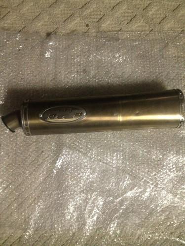 Used fmf titanium powercore s slip on exhaust muffler 03-04 zx6r zx6rr zx damage