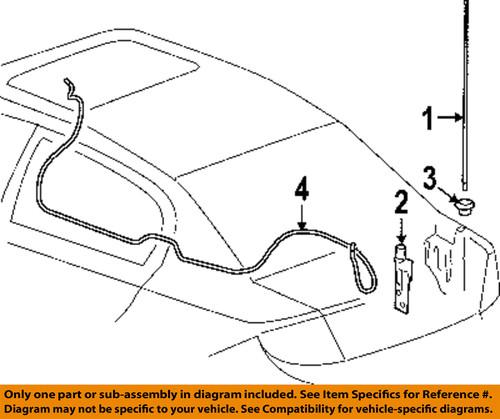 Gm oem 22704920 antenna-antenna mast bezel