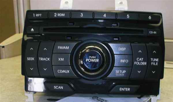 11-12 hyundai genesis coupe 6 disc cd/xm player radio oem