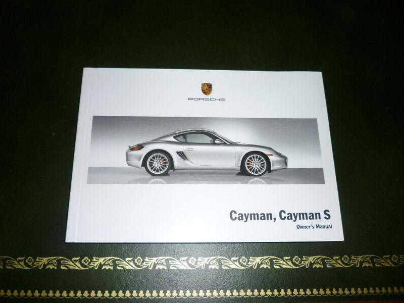 2008 porsche cayman cayman s owners manual 987c 08 new