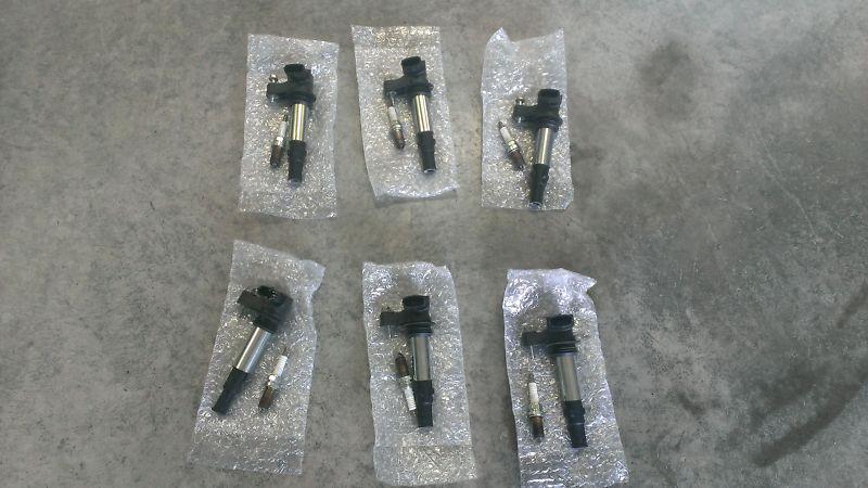 6 saab 2.8 v6 oem bosch ignition coils and 6 ngk laser platinum spark plugs