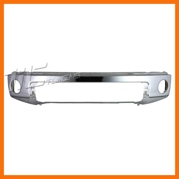 2007-2011 tundra front bumper chrome face bar w/o sensor steel pickup truck