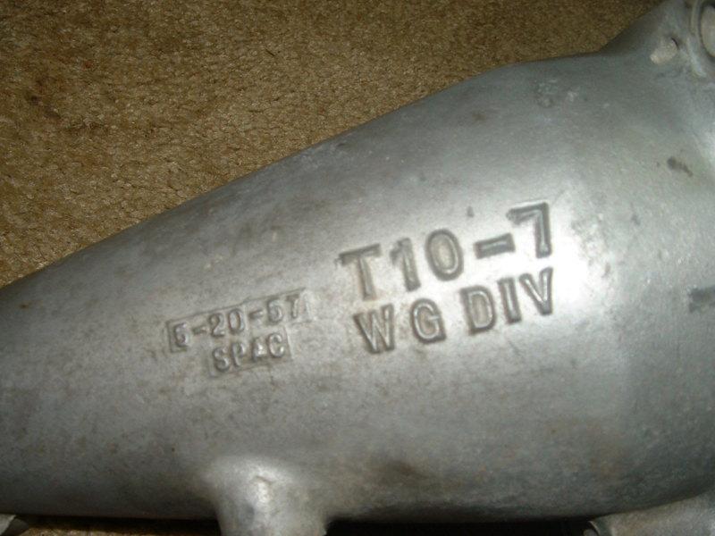 1957 corvette borg warner t10 4 speed transmission tail extension housing 5-20