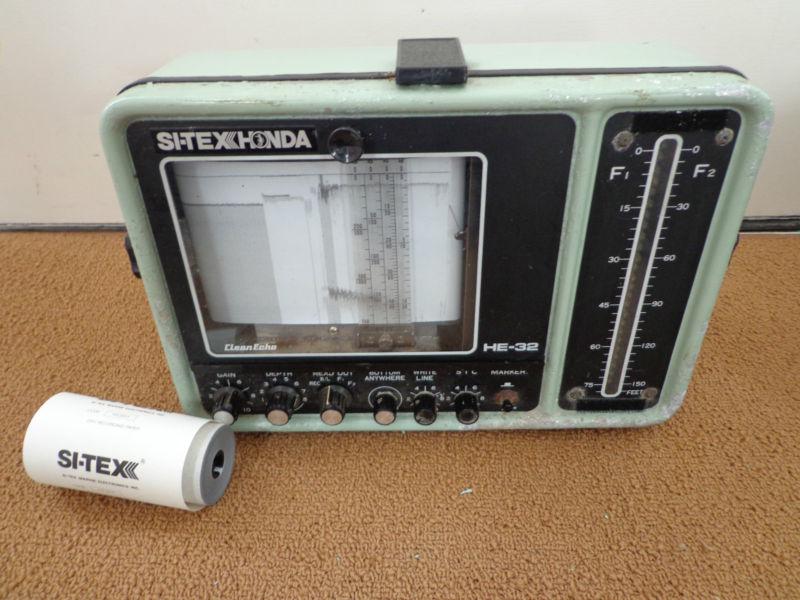 Si tex honda he-32e fish finder chart recorder and paper / sitex honda