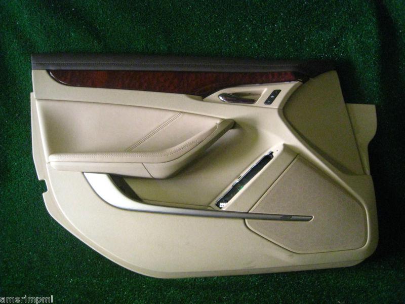 2008 cadillac cts driver door panel skin trim cover tan/brown