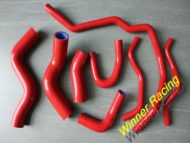 Red silicone radiator&heater hose vw golf gti fsi mev mk 5 