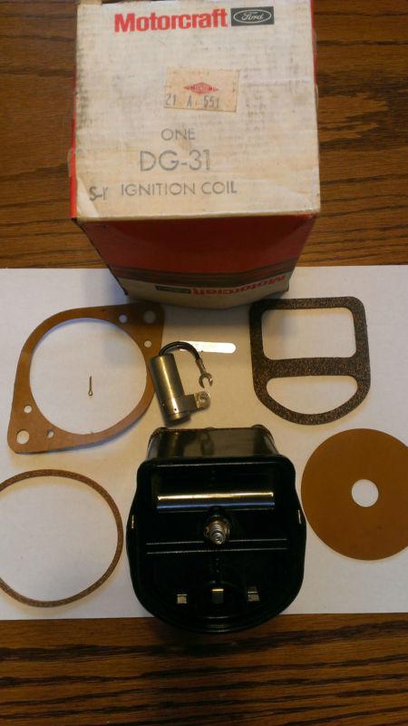 Ford inboard ignition coil vintage dg-31 s-t 21 a 551 boat condenser gasket .015