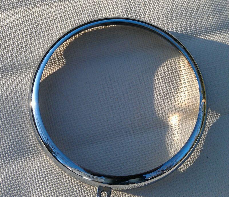 Harley davidson 5-3/4 inch headlamp headlight trim ring chrome used 