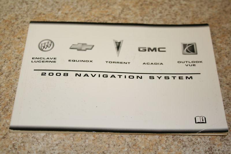 2008 gm navigation system manual 15255707 a booklet