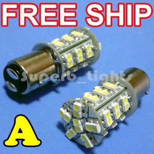 2x 1157 amber 42-smd turn brake stop led car light bulb