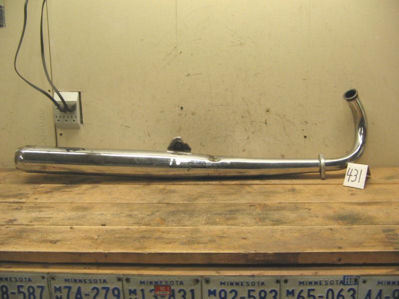 1972 yamaha ds7 rd 250 twin #431 right exhaust muffler