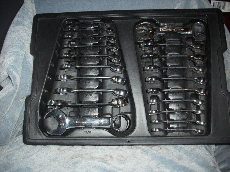 Gearwrench  20 pc. stubby combination non-ratcheting wrench set sae/metric