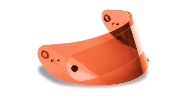 Bell star/rs-1/vortex race shield w/tear off posts hi-def orange
