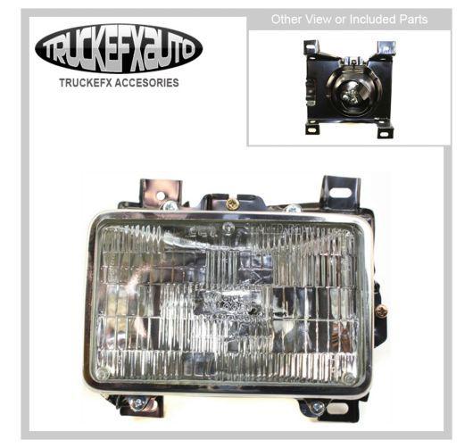 Driving light with bulbs new clear lens right hand chevy sealed beam tungsten rh