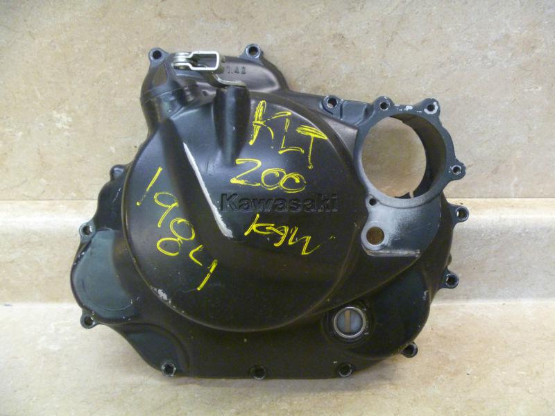 Kawasaki klt klt200 original right clutch engine cover 1984 #m2 #bdk