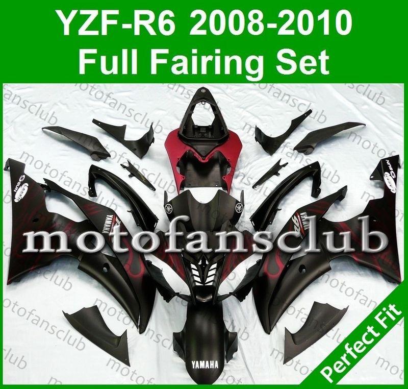 Fit yamaha yzf r6 08 09 10 yzfr6 2008 2009 2010 600 fairing bodywork #14 b