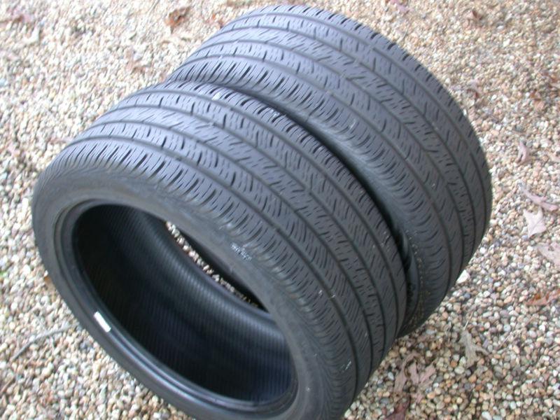 (2) continental conti pro contact contiprocontact 245/40/17 used tires