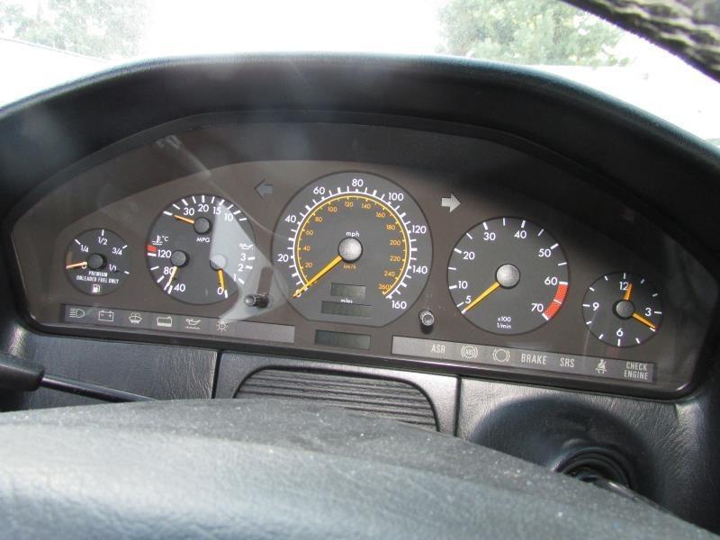 92 93 mercedes 500sel speedometer instrument gauge 140 type cluster 500sec 