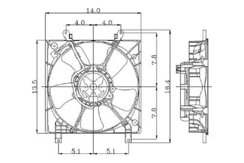 Replace ch3115114 - 1998 chrysler sebring radiator fan assembly oe style part