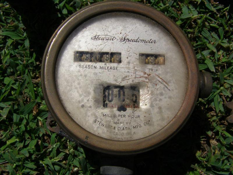 Model t vintage stewart & clark mfg. speedometer ratrod hotrod