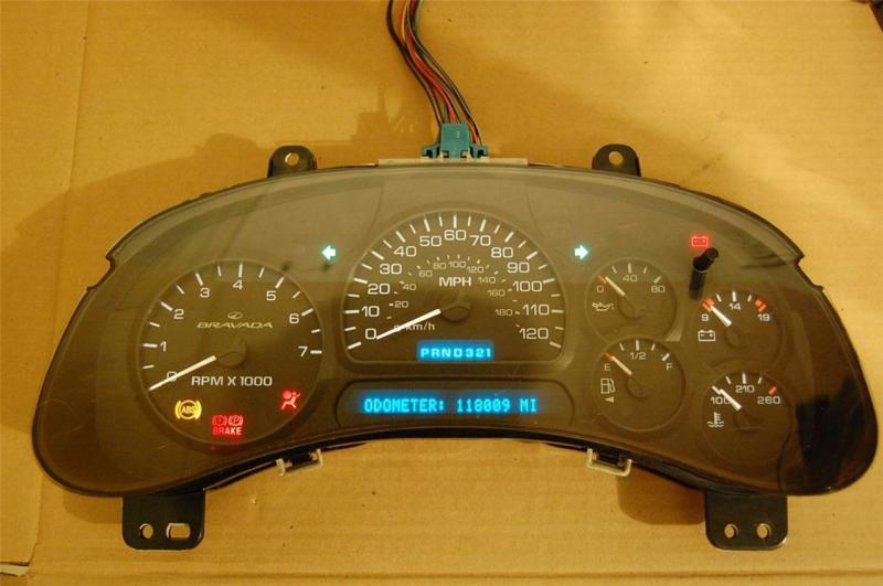 2002 oldsmobile bravada dash instrument gauge cluster