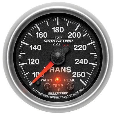 Autometer 3658 sport-comp ii pro-control electrical trans temp gauge 2 1/16" dia