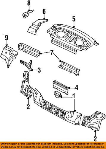 Mopar oem 4783476ad rear body-tail lamp pocket