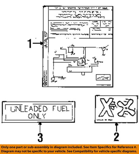 Mopar oem 4578225aa labels-emission label