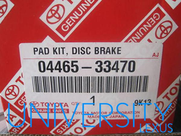 Nib, new original 2000 lexus es300 front brake pads, pad kit 04465-33471