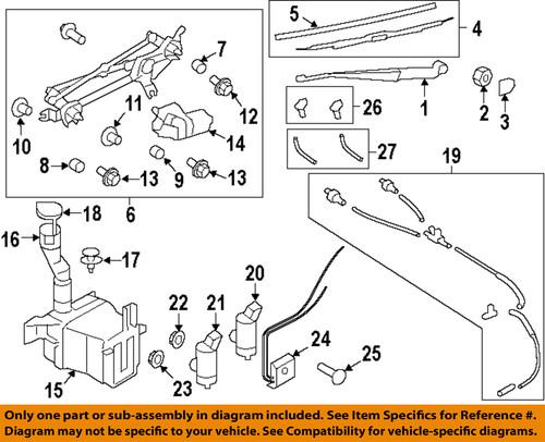 Subaru oem 86611ag010 windshield washer pump