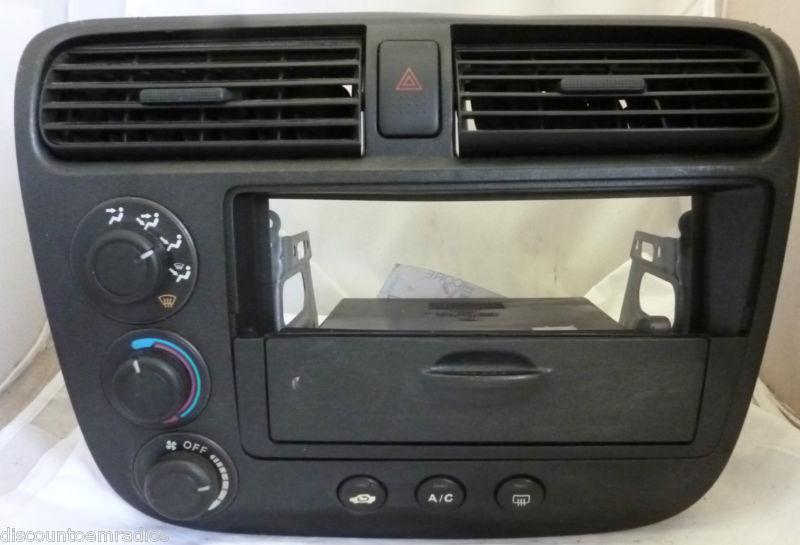 01-04 honda civic ac / heater climate control bezel *