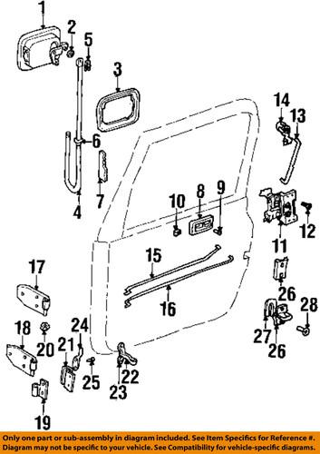 Jeep oem 55076221 door-handle, outside retainer