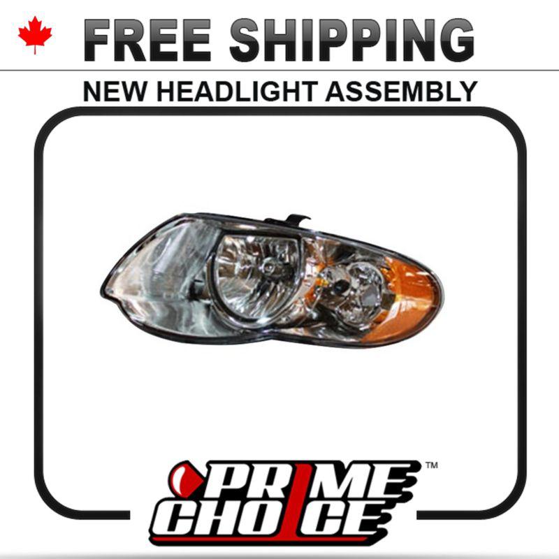 05-07 town and country headlight headlamp assembly left driver side new w/ bulb