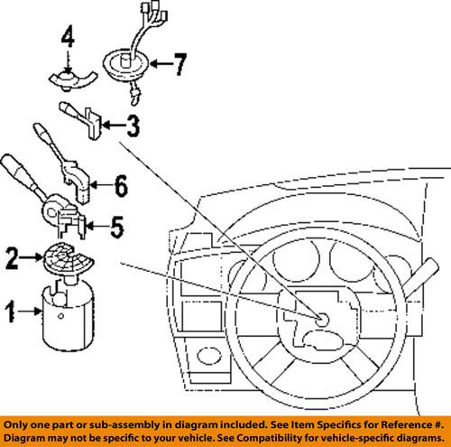 Mopar oem 5135974aa steering column-module