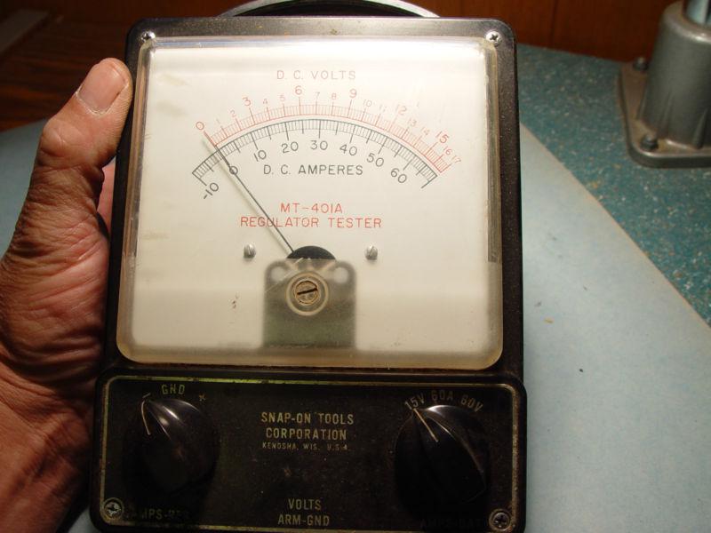 Vintage snap on mt-401a regulator tester auction, no reserve