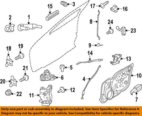 Ford oem be5z5426685a front door-handle base