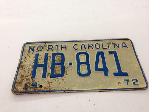 buy-1972-north-carolina-license-plate-in-mount-airy-north-carolina-us