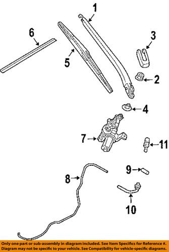 Nissan oem 28790cd001 wiper blade/windshield wiper blade